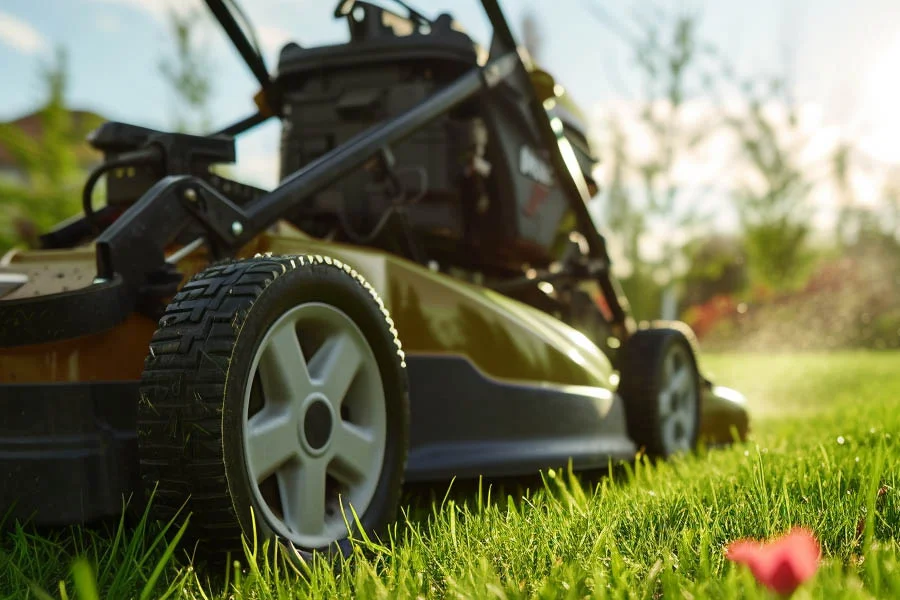 lawn mowing machine